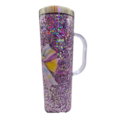 ✨ Gourde isotherme Therma – Effet paillettes & nœud décoratif ✨