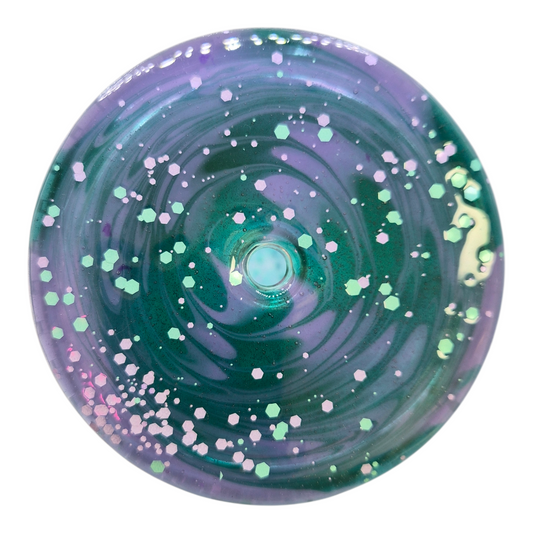 ✨ Tumbler personnalisé – Effet givré / glacé pailleté